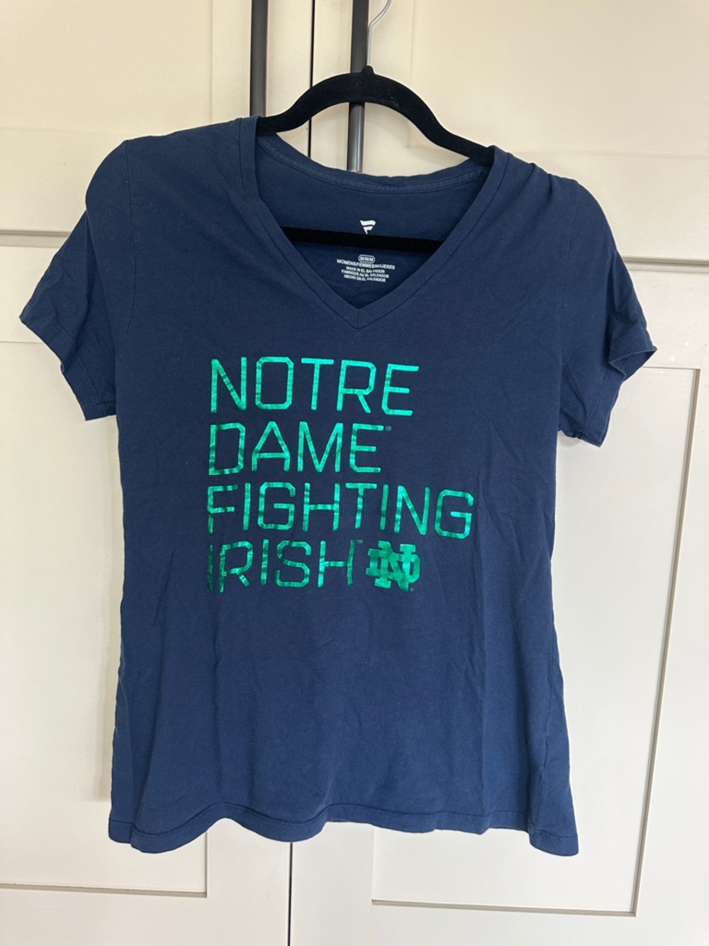 Fanatics Notre Dsme Short Sleeve V Neck Tee